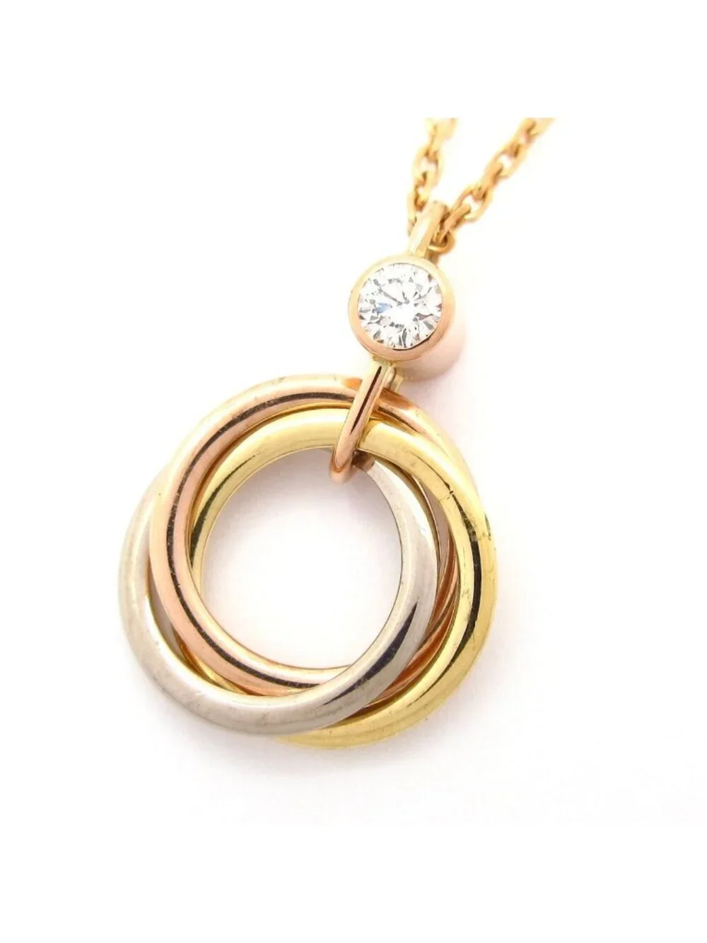Cartier Necklace Baby Trinity Diamond 2017.06
